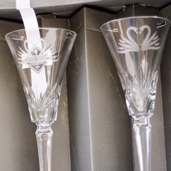Waterford Crystal Bridal Chalices - Picture 1 of 5
